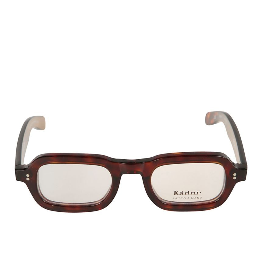 Kador Roky Tortoiseshell Rectangle Frame Eyeglasses With Glossy Finish