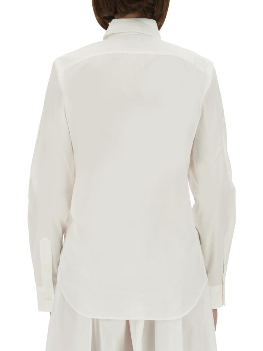 Polo Ralph Lauren Tailored White Button-Down Shirt With Subtle Logo