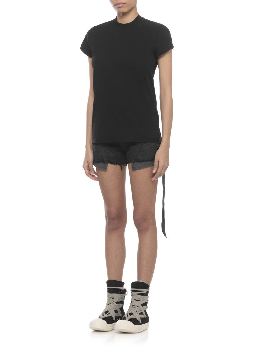 Drkshdw By Rick Owens Black Small Level Cotton T-Shirt