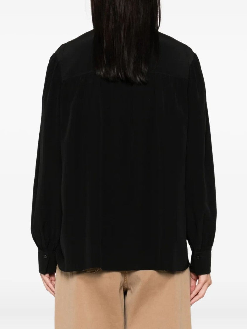 Chloé Silk Blouse With Tie Neckline