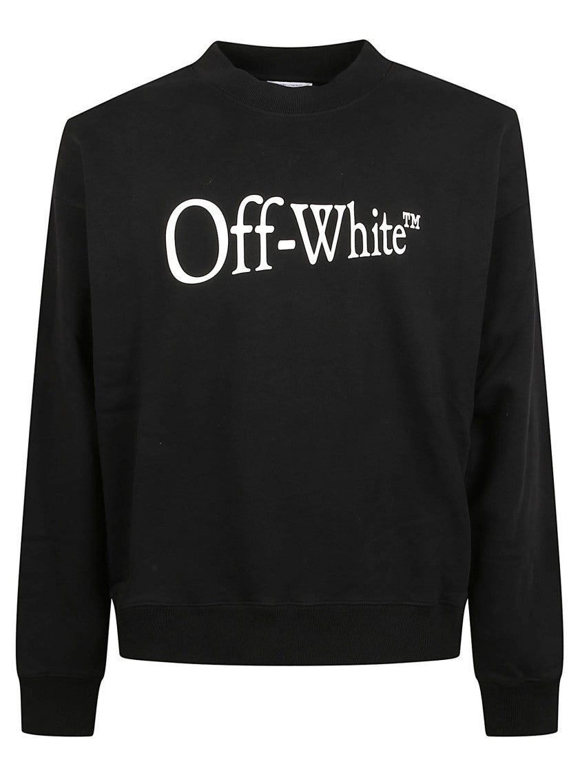 Off-White Crew Neck Sweatshirt With Signature Logo Design