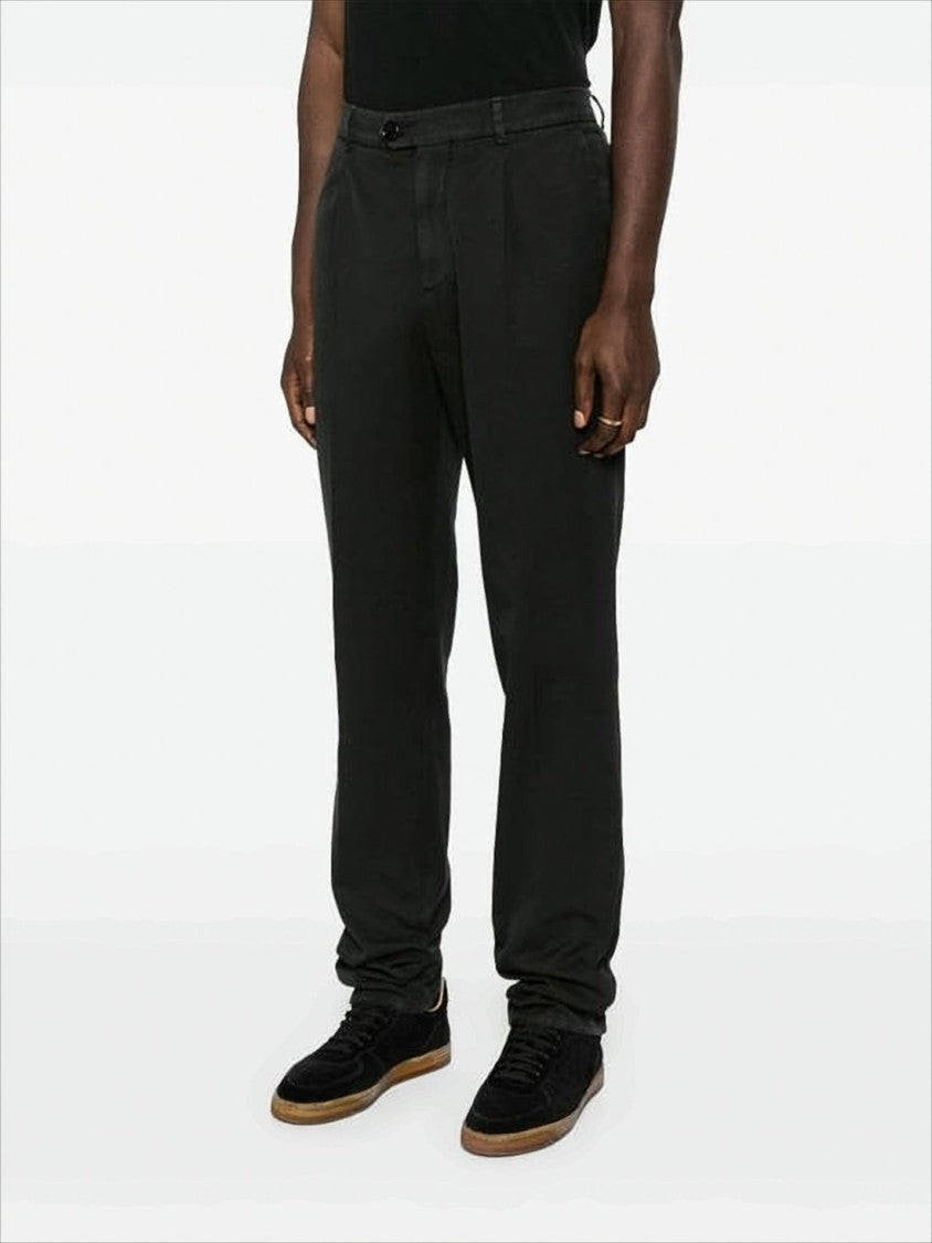 Brunello Cucinelli Straight Fit Tailored Cotton Pants