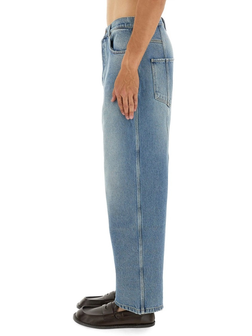Moschino Light Wash Cotton Denim Jeans