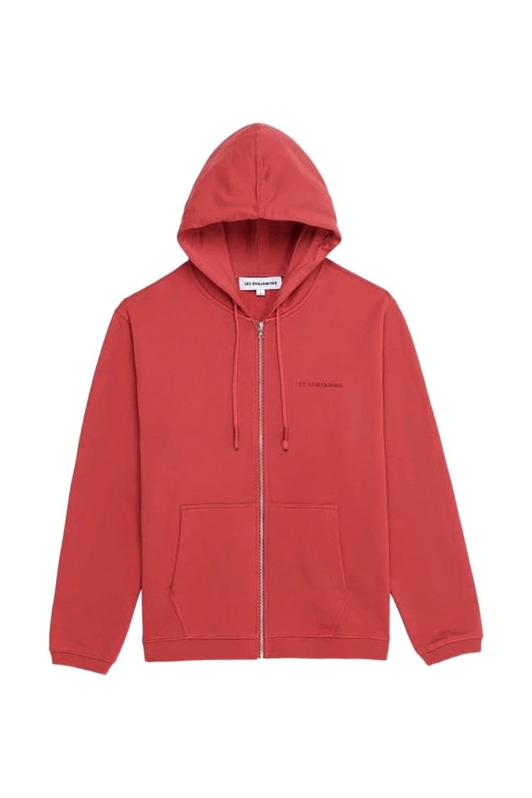 Les Benjamins Zip-Up Hoodie Jacket With Drawstring Hood