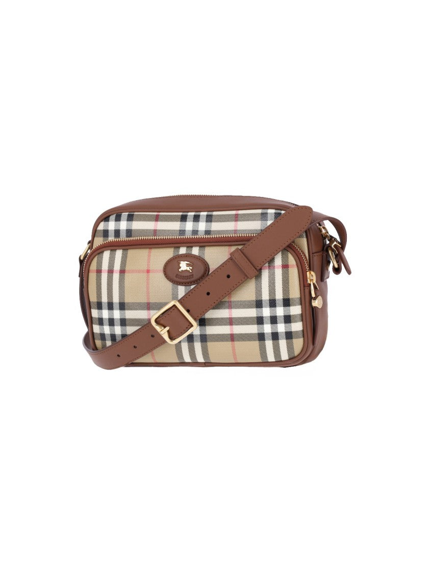 Burberry Beige Canvas Shoulder Bag
