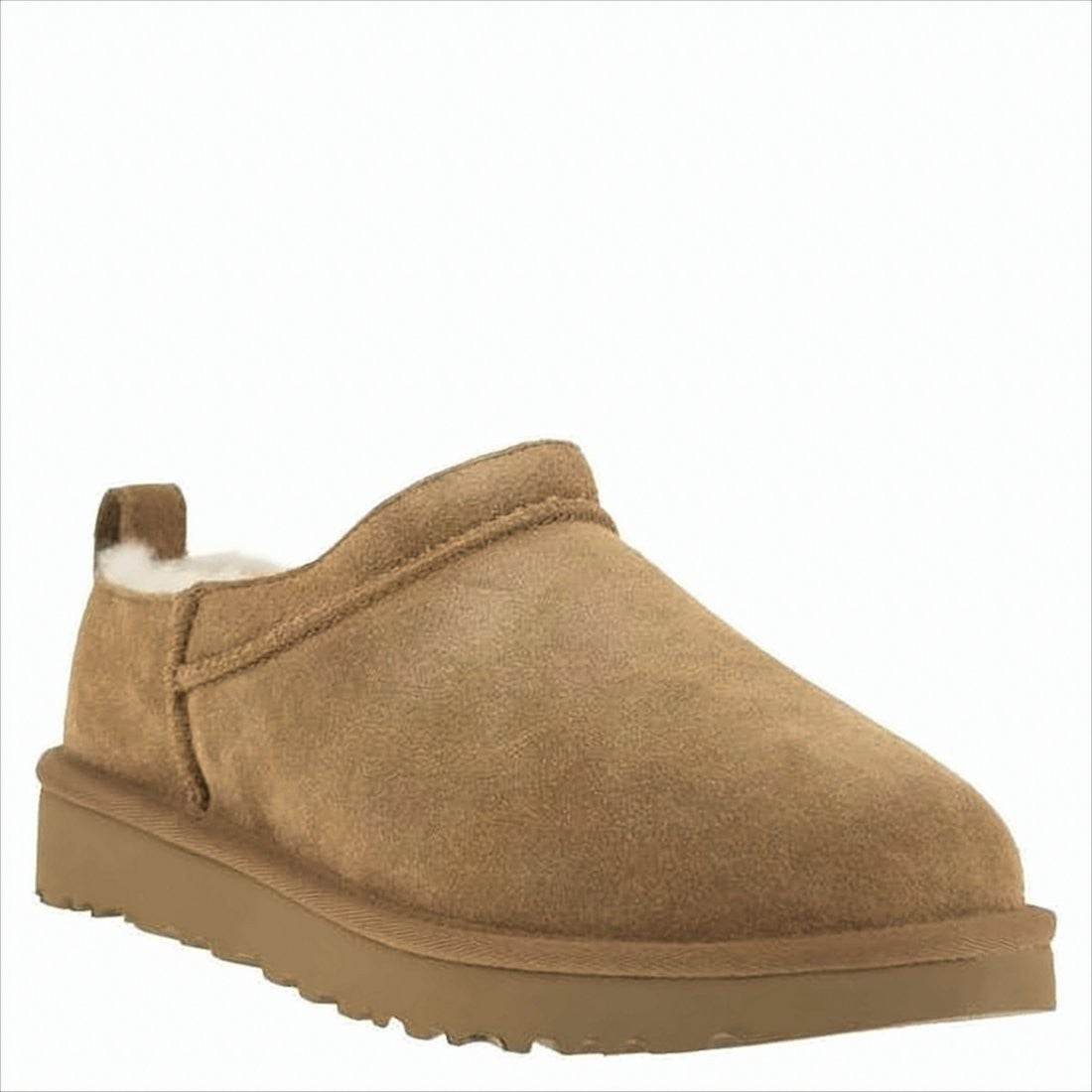 Ugg Soft Suede Mule With Lambskin Lining