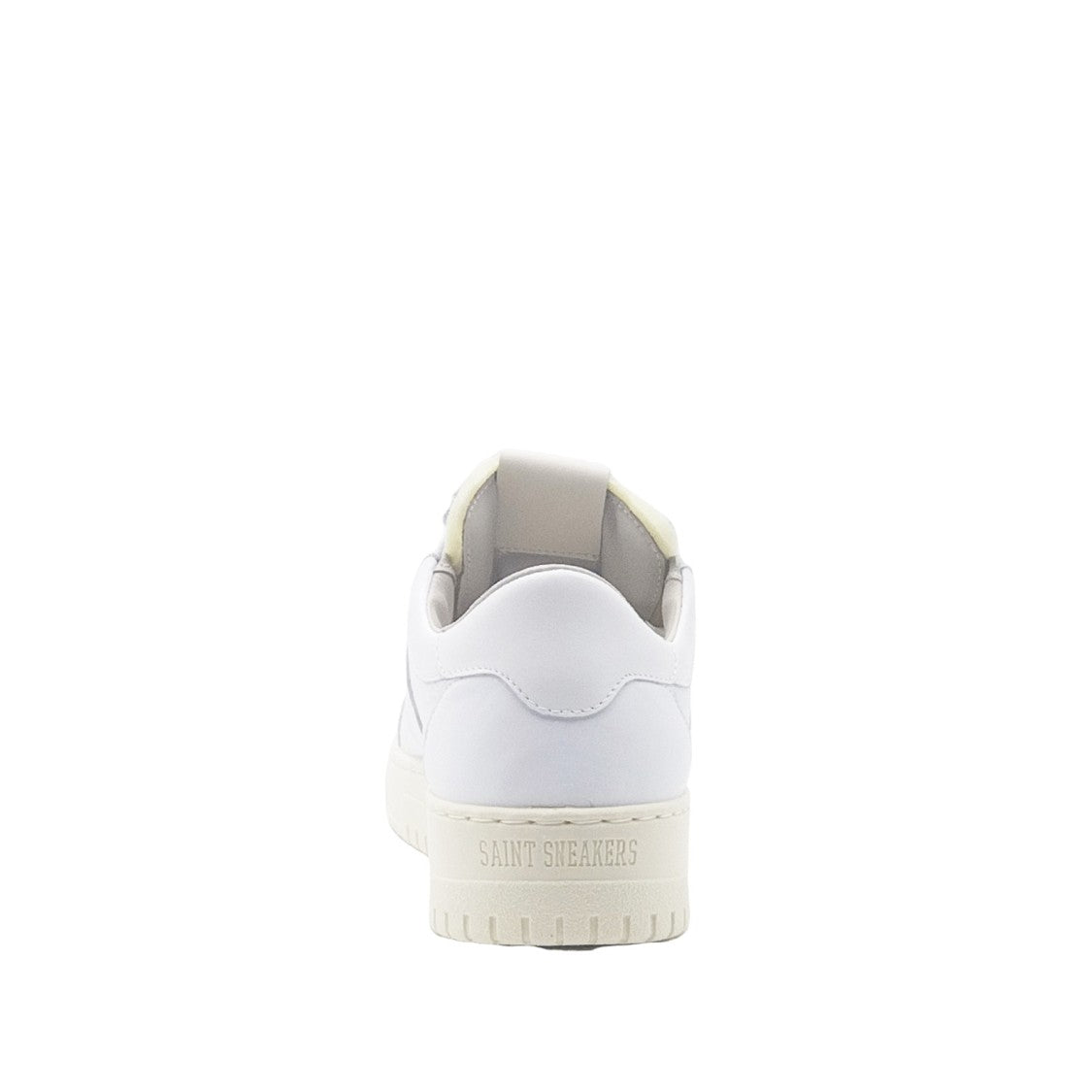 Saint Sneakers White Leather Sneakers With Cushioned Sole