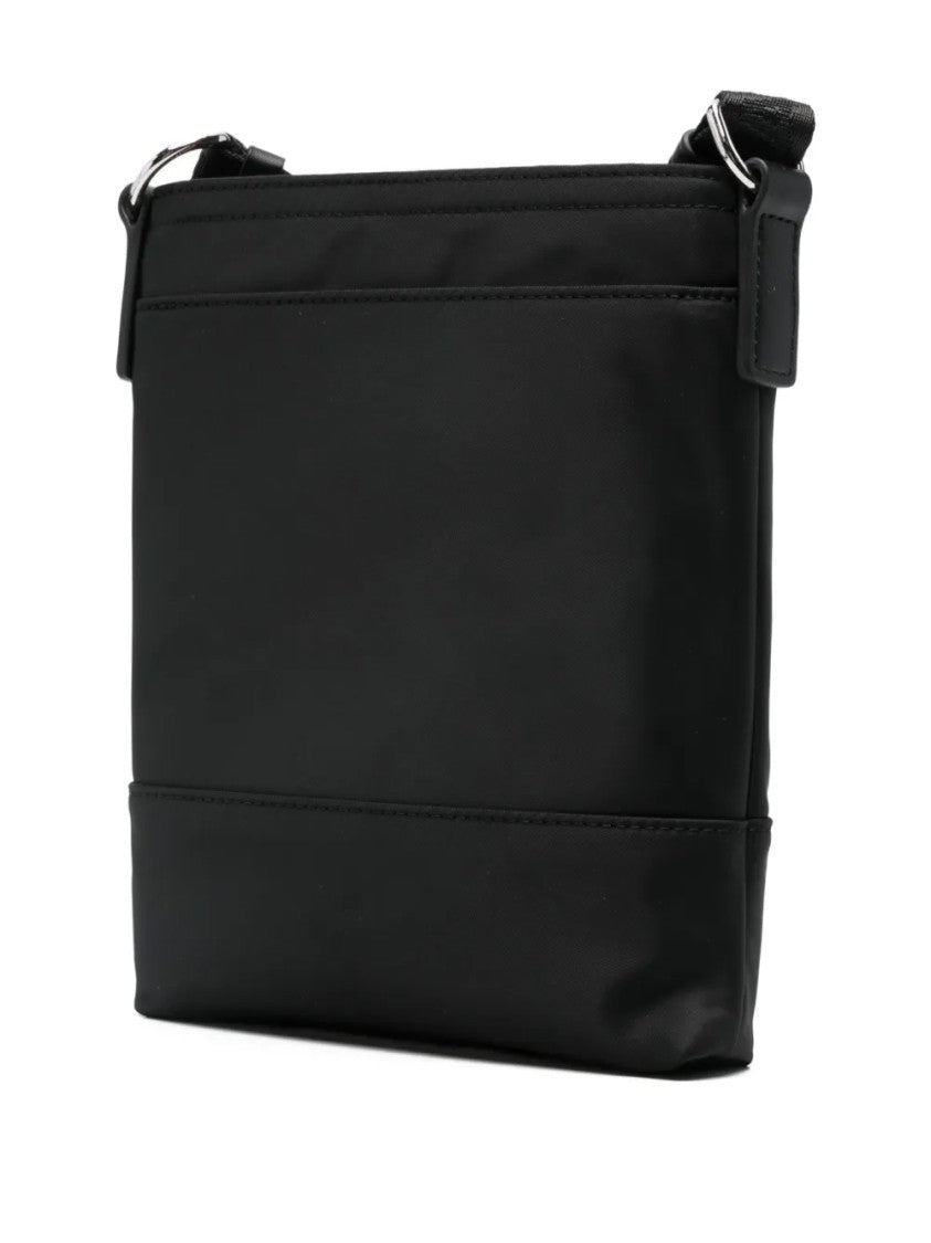 Karl Lagerfeld Minimalist Black Tracolla With Adjustable Strap