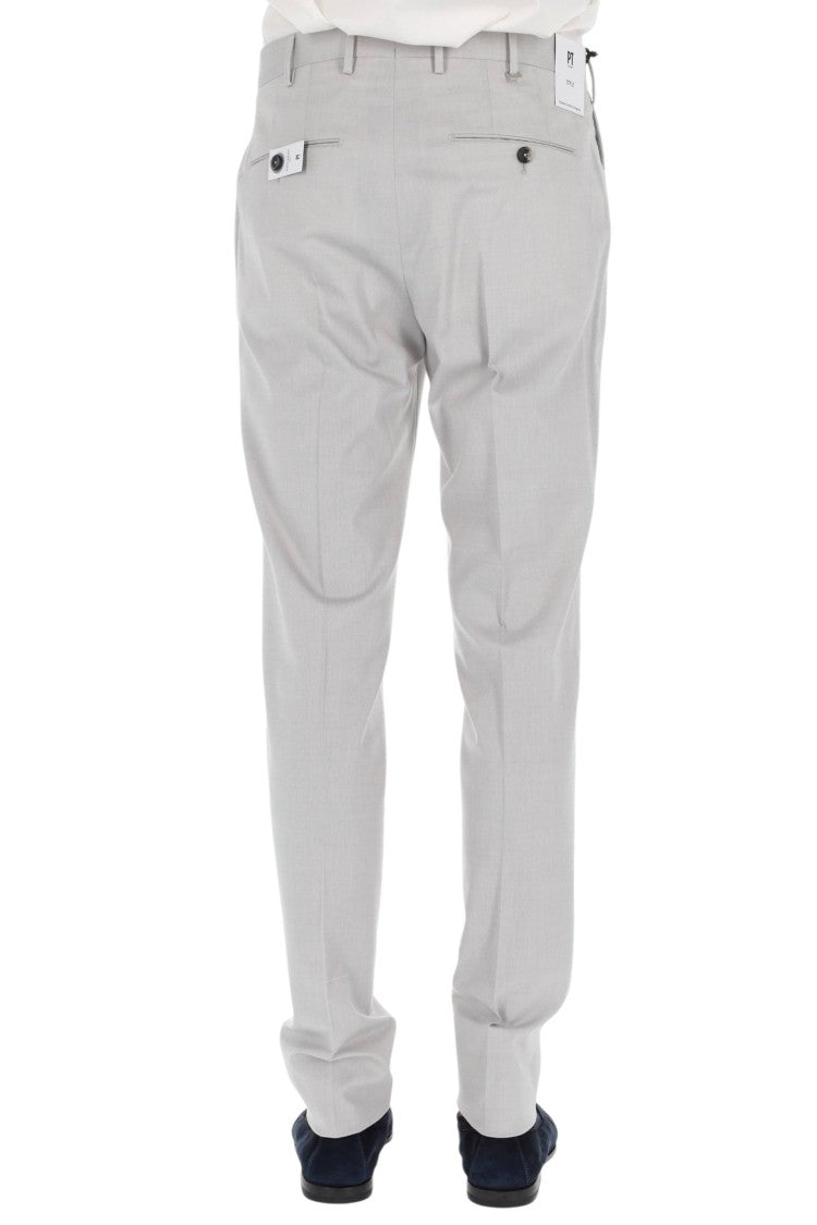 Pt Torino Gentleman Fit Wool-Viscose Formal Pants