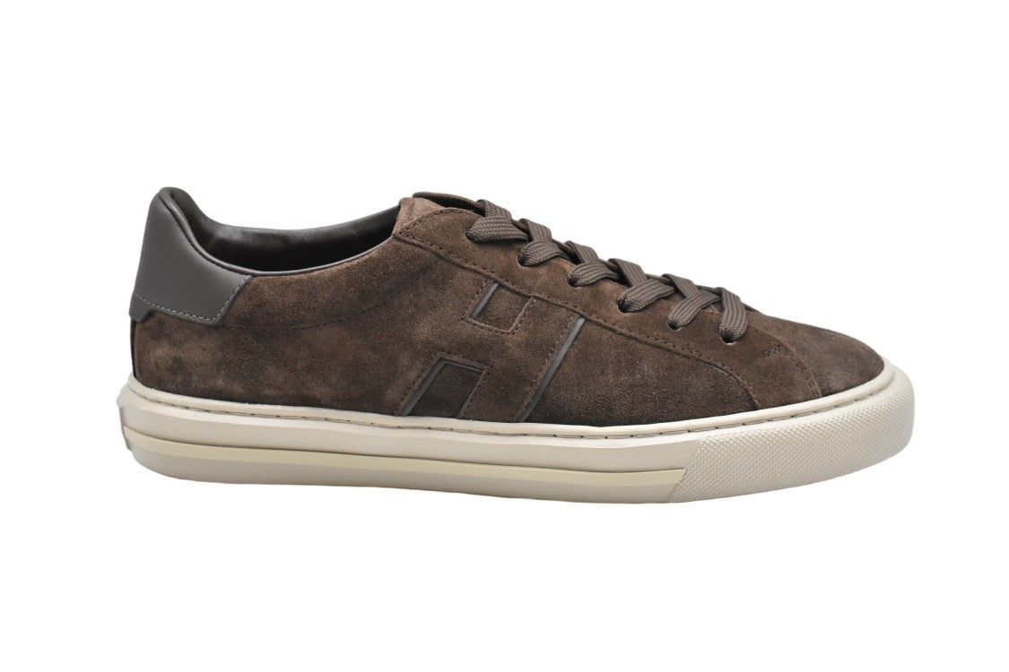 Hogan Brown Suede Low Shoes