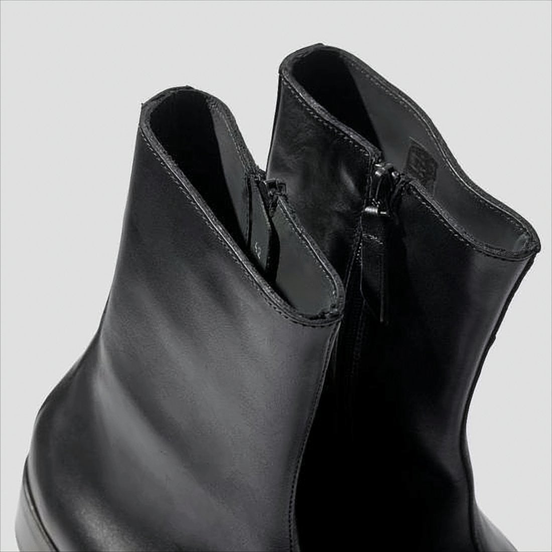 Our Legacy Polished Black Leather Ankle Boots