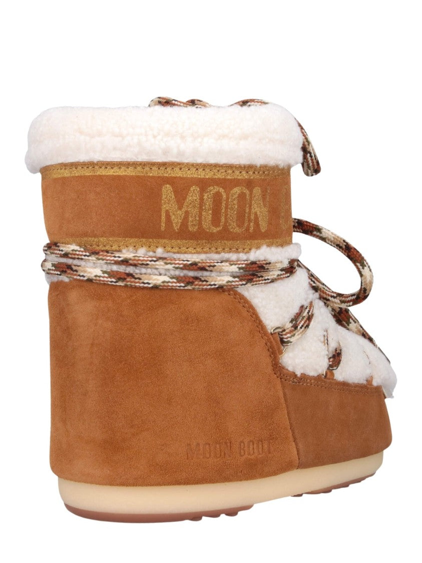 Moon Boot Lab69 Icon Low Shearling-Lined Suede Boots
