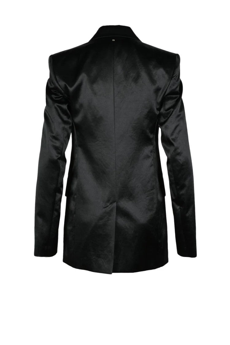 Sportmax Acetate Satin Jacket - Black