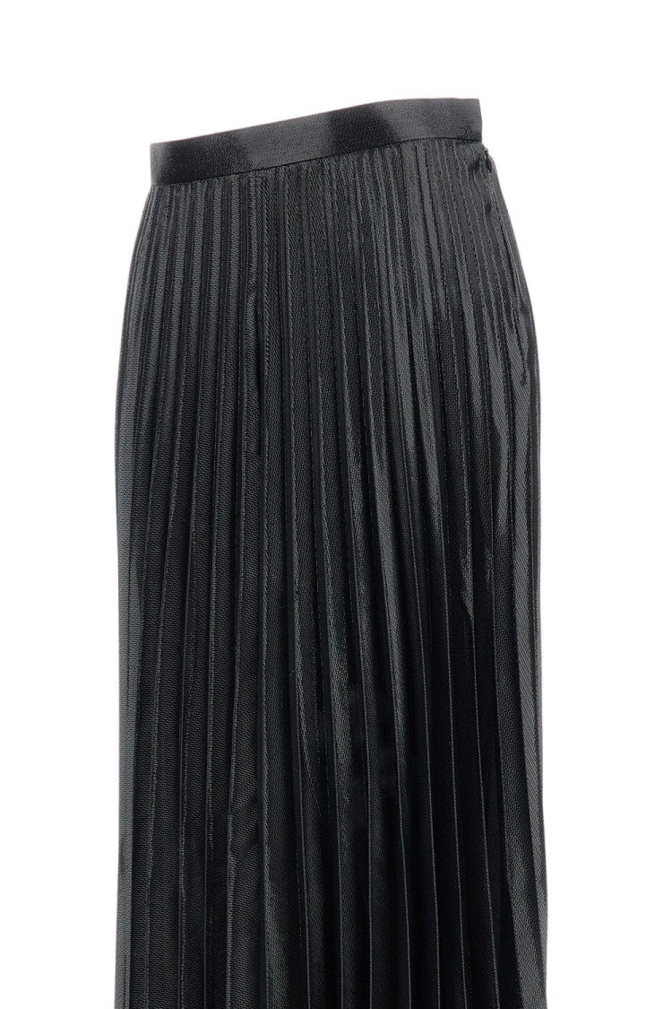 Junya Watanabe Midi Pleated Skirt With Side Zip Closure