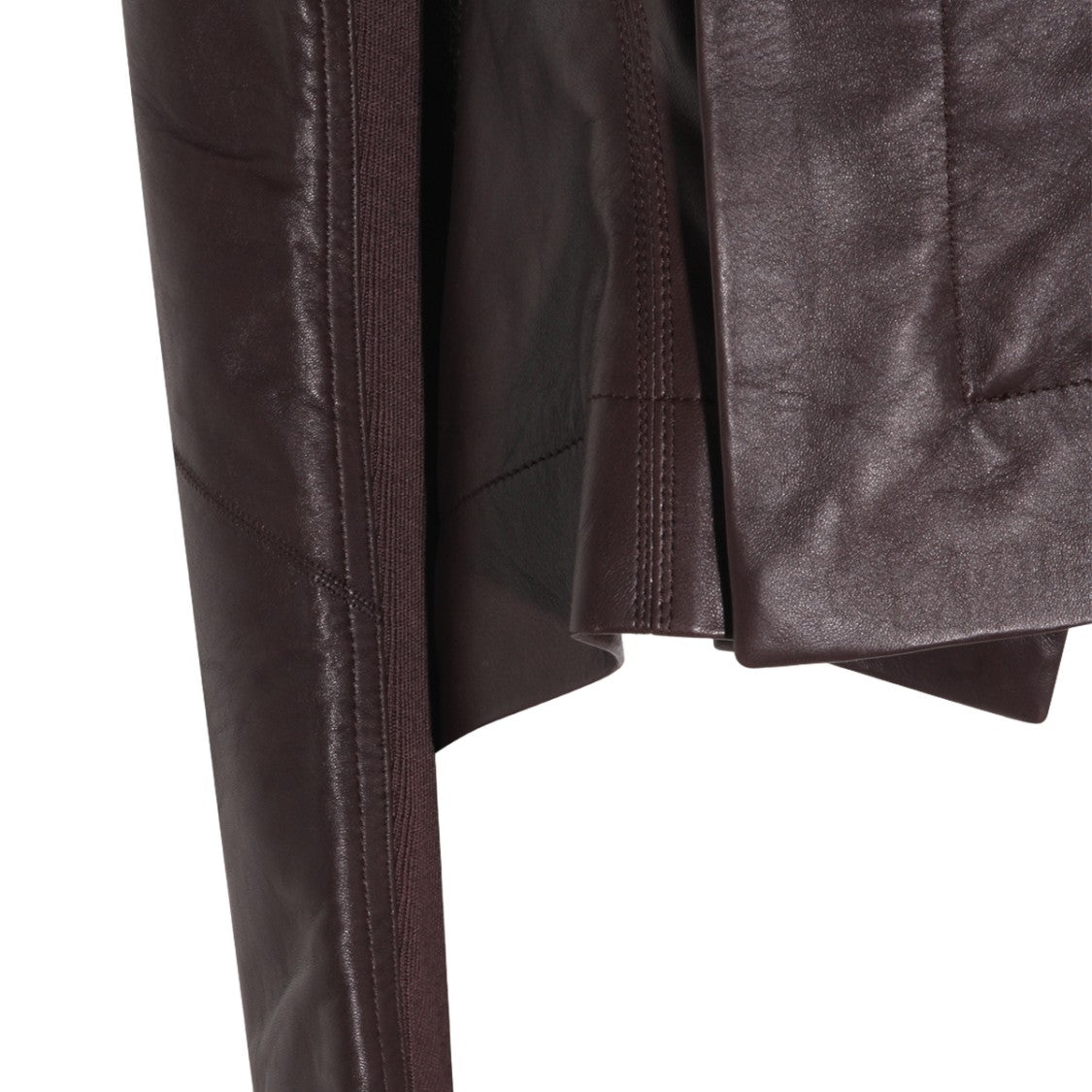 Rick Owens Black Oversized Jacket With High Collar