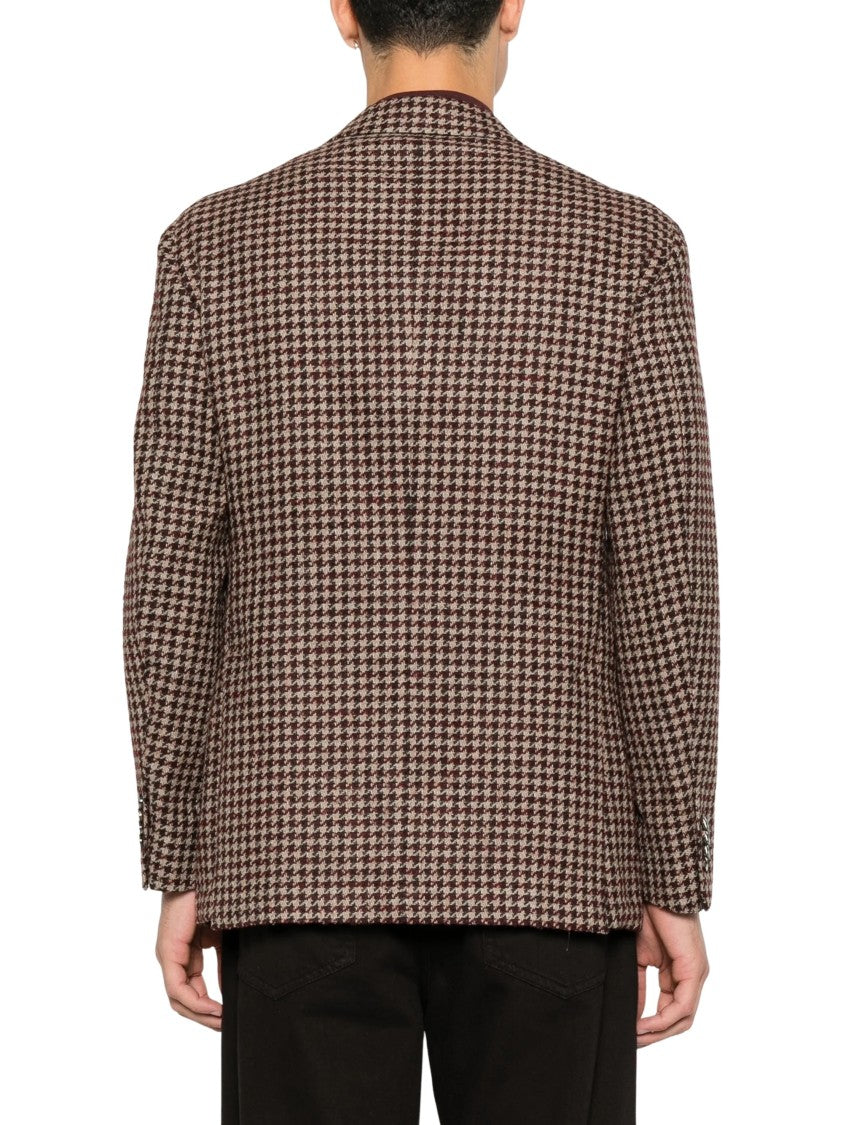 Gabriele Pasini Houndstooth Notched-Lapel Jacket