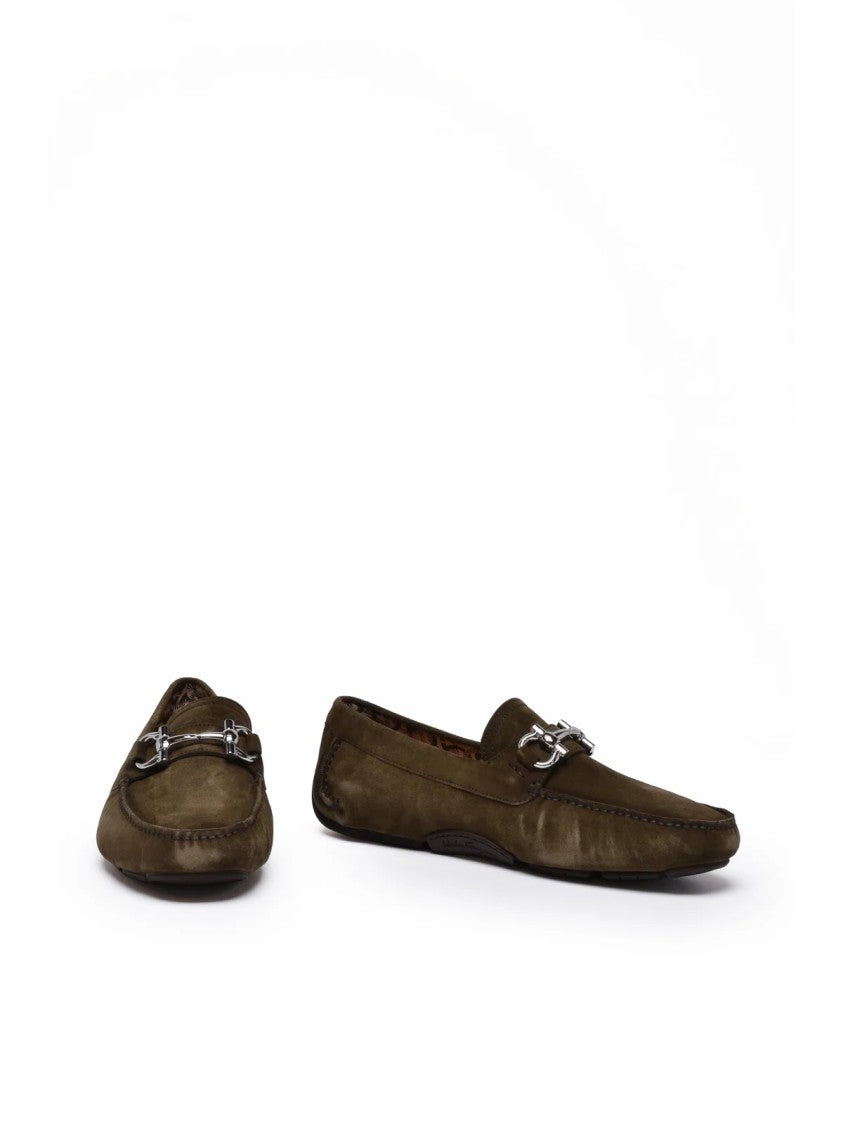 Salvatore Ferragamo Parigi Eco Suede Loafer - Green