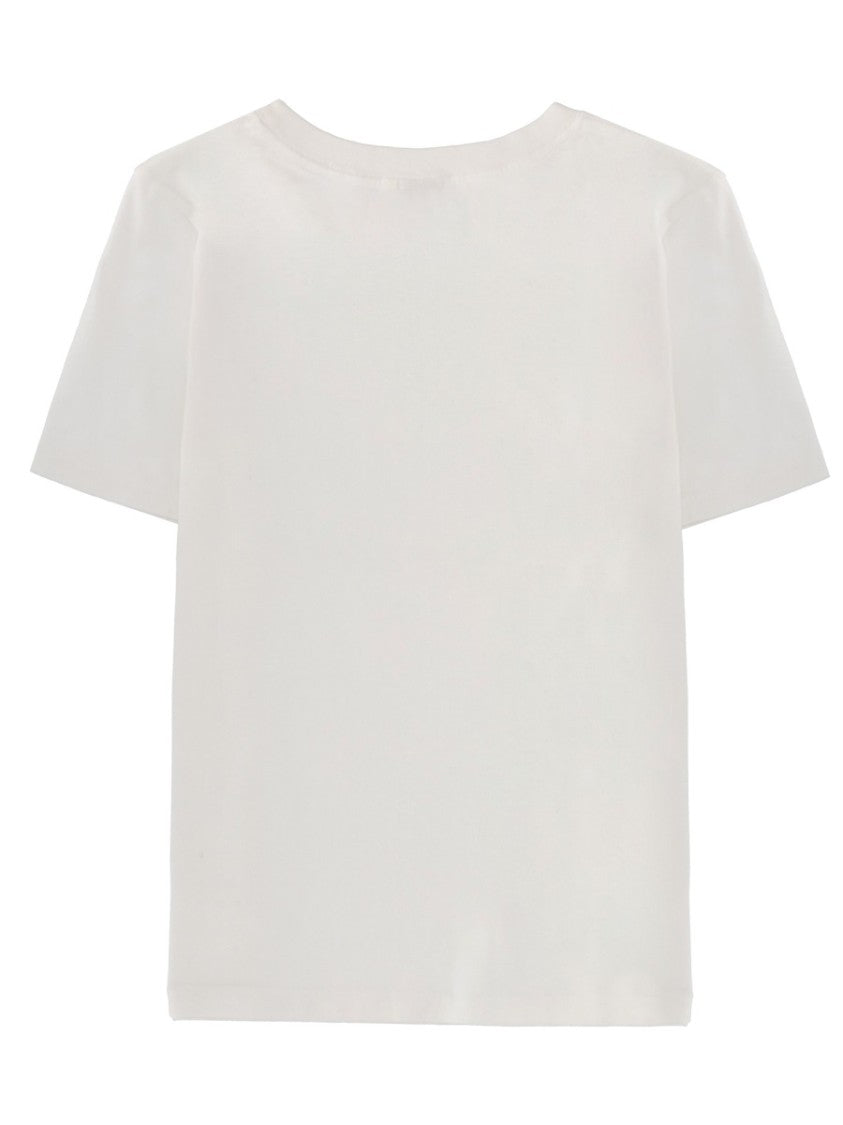 Chloé Baby Fit Cropped Logo Cotton T-Shirt
