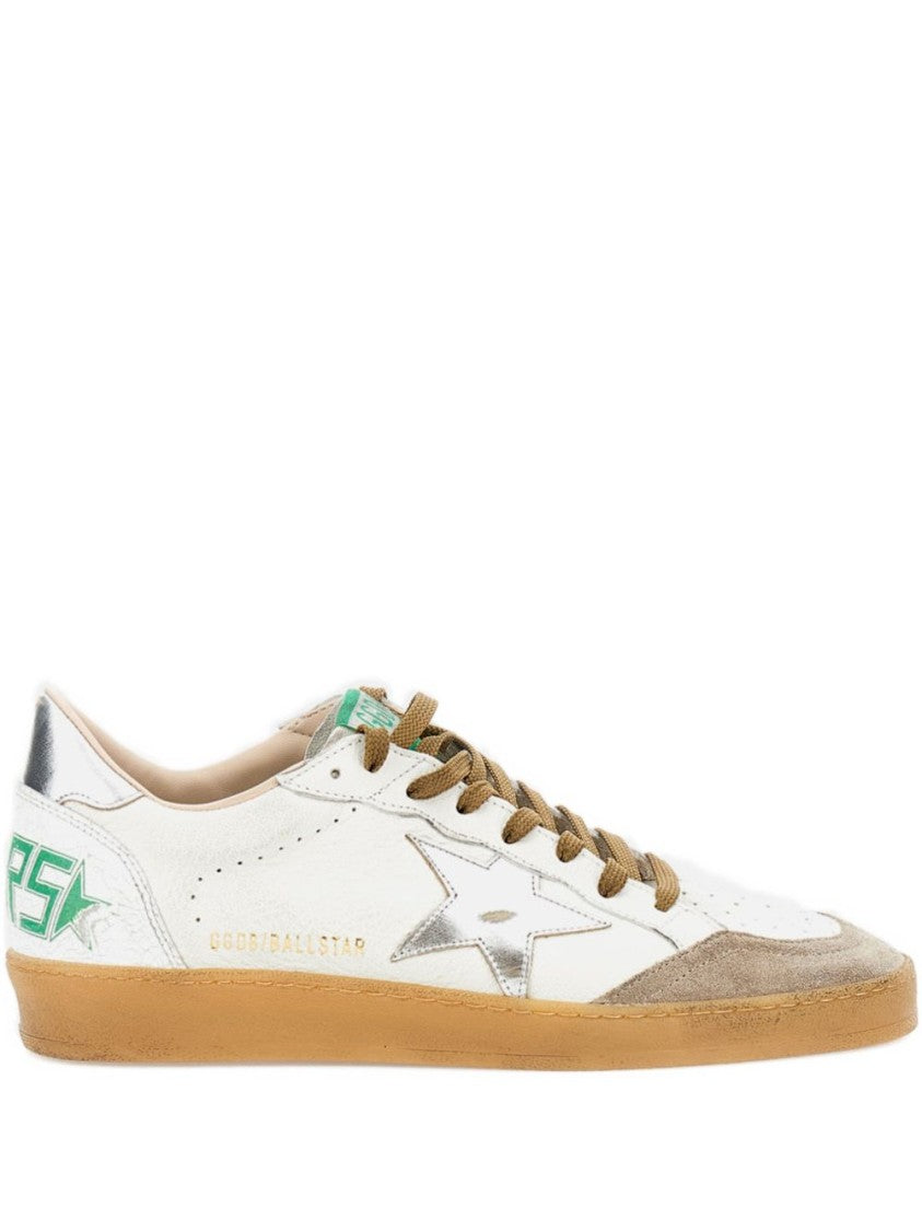 Golden Goose Low-Top Sneakers With Silver Star Accents