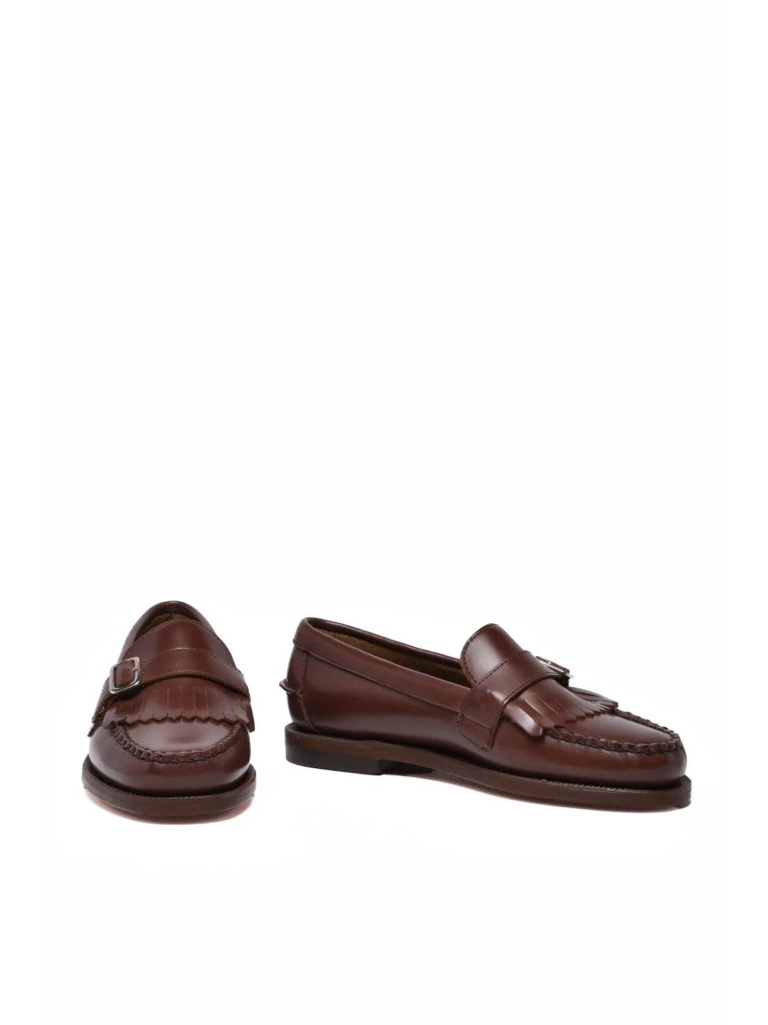 Sebago Brown Leather Penny Loafers