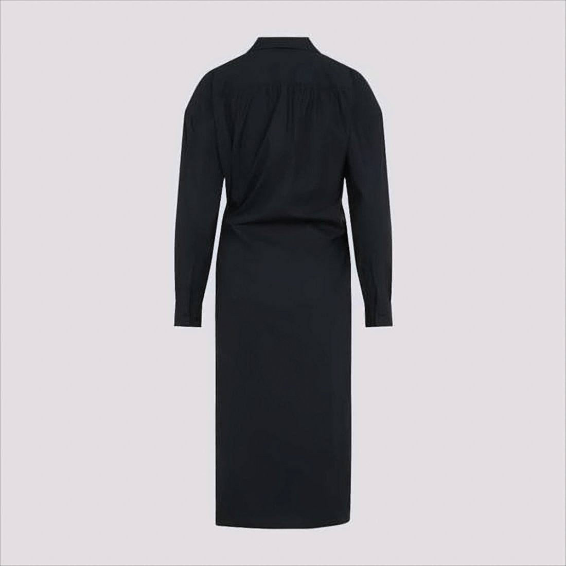 Lemaire Wrap-Style Midi Dress With Classic Collar