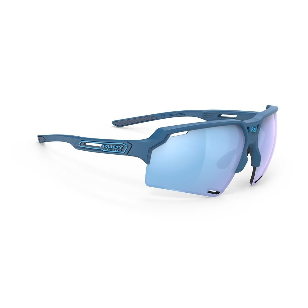 Rudy Project Deltabeat Matte Pacific Blue Semi-Rimless Sunglasses