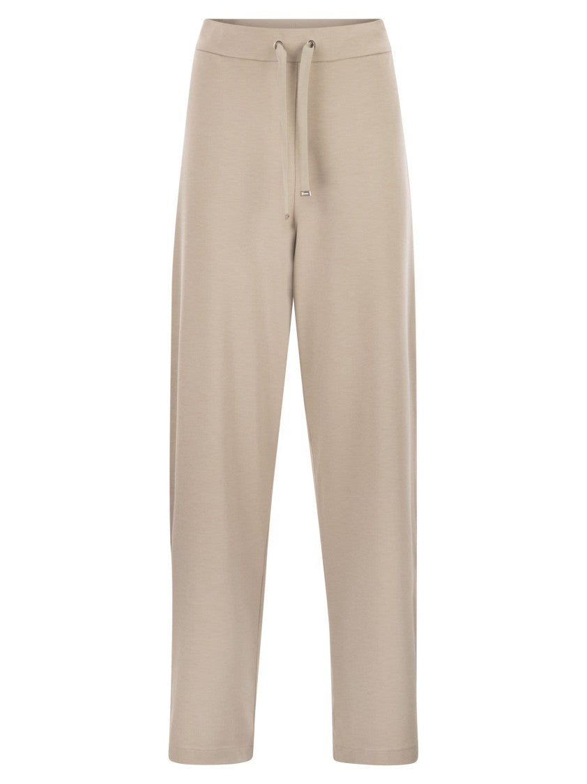 Herno Jogger Trousers In Viscose Blend