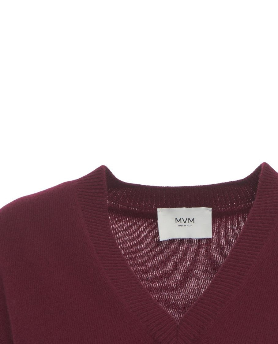 Mvm Cashmere Vest With Classic V-Neck
