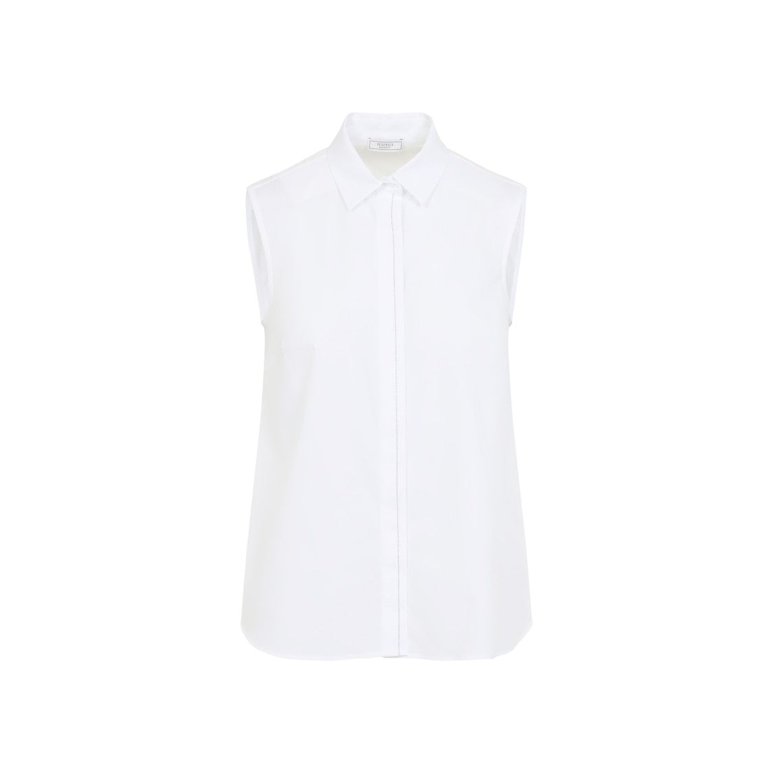 Peserico Sleeveless Top With Classic Collar