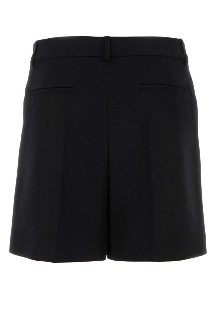 Valentino Garavani Black Wool Bermuda Shorts