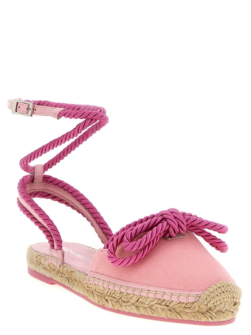 Mach & Mach 'Double Bow Pink Riviera' Espadrilles