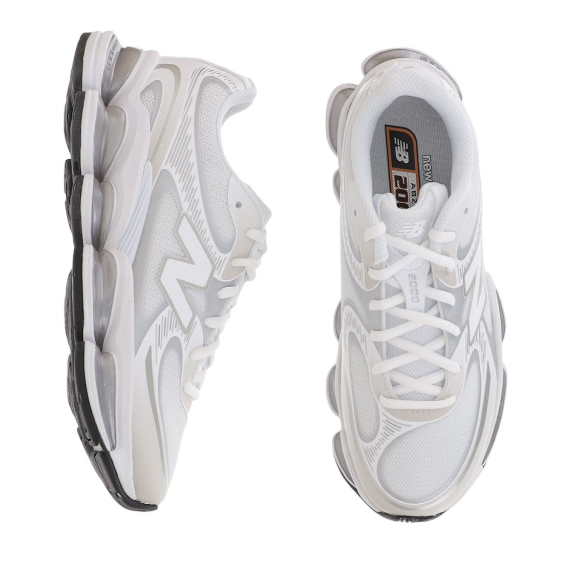 New Balance White Abzorb 2000 Mesh Stability Sneakers