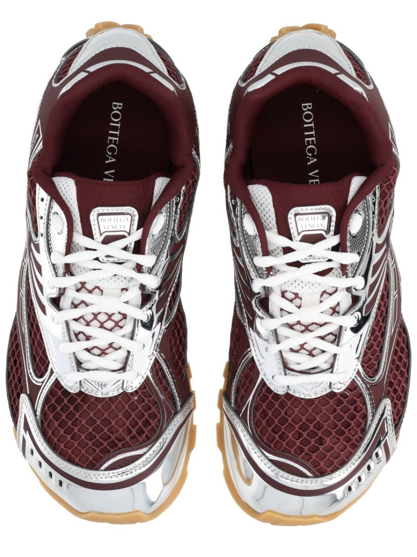 Bottega Veneta Orbit Burgundy Low-Profile Mesh Sneakers