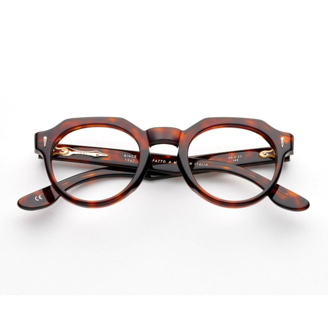 Kador Tortoiseshell Premium 9 Keyhole Round Eyeglasses