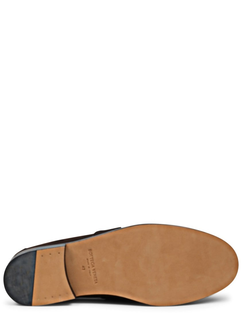 Bottega Veneta Moccasin With Knotted Leather Detail And Smooth Sole