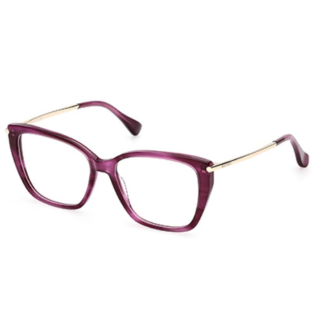 Max Mara Mm5007 53083 Square-Shaped Translucent Purple Eyeglasses