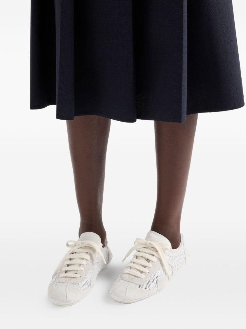 Prada Montecarlo Re-Edition Suede Mesh Sneakers
