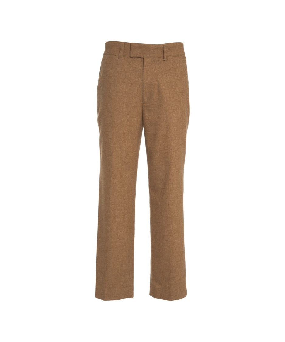 Paolo Pecora Straight-Leg Brown Chinos With Tailored Detailing