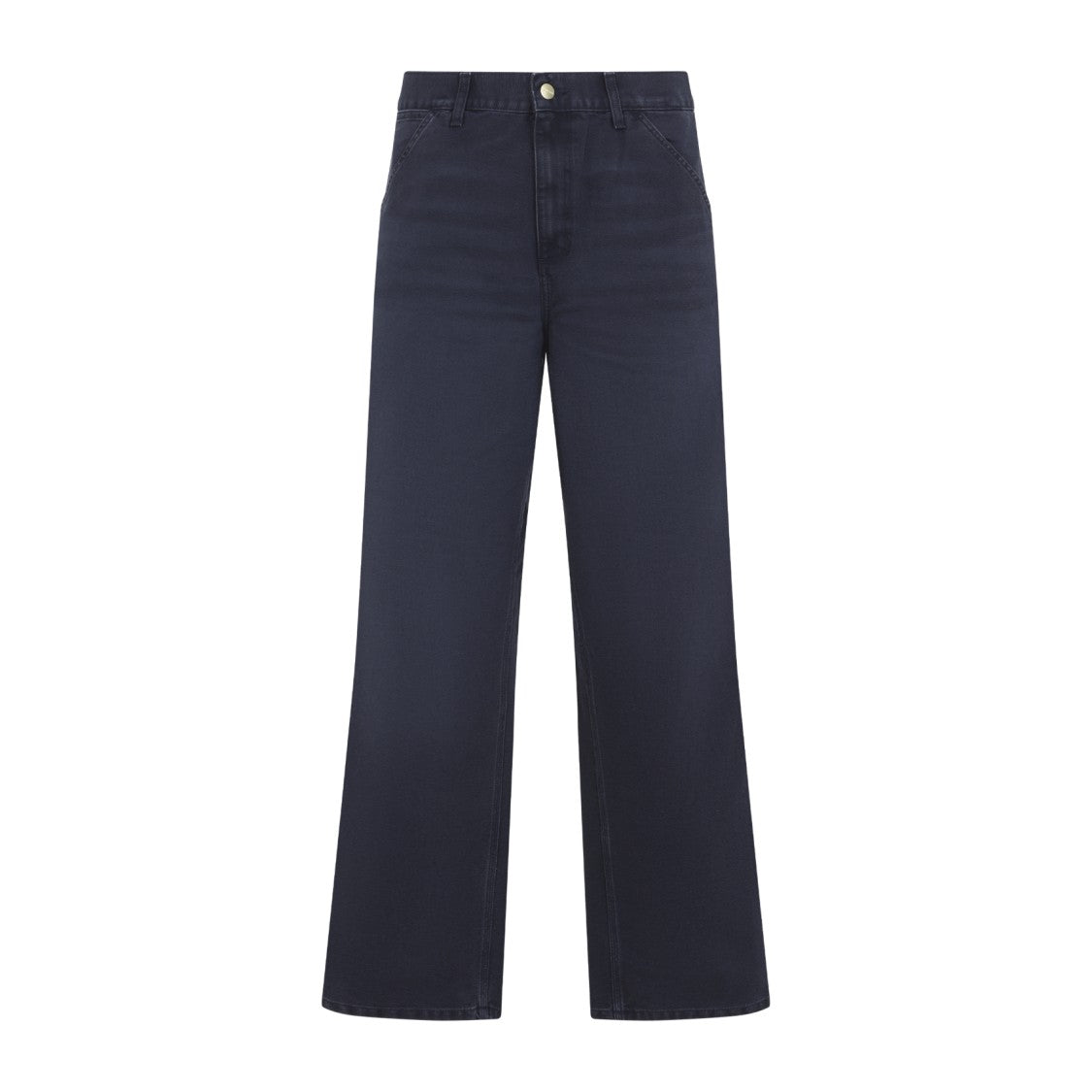 Carhartt Wip Single Knee Dark Blue Cotton Pants