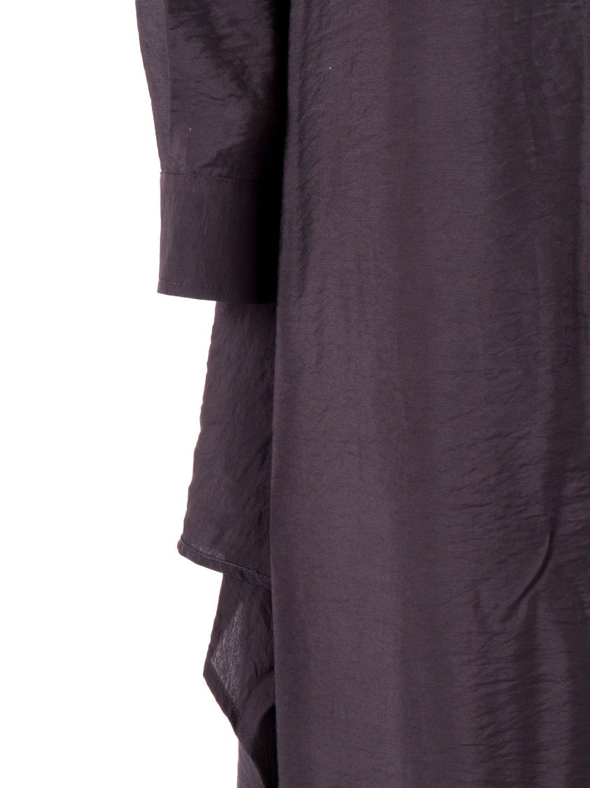 Emporio Armani Viscose-Blend Gathered Midi Dress