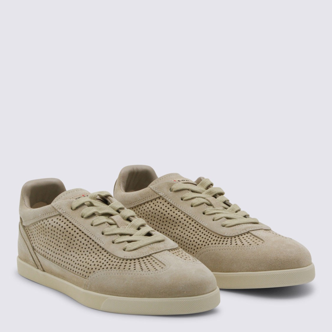 Kiton Low-Top Perforated Sneakers With Subtle Accents