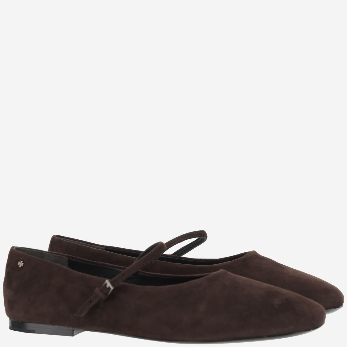 Tory Burch Suede Leather Mary Jane Ballerinas
