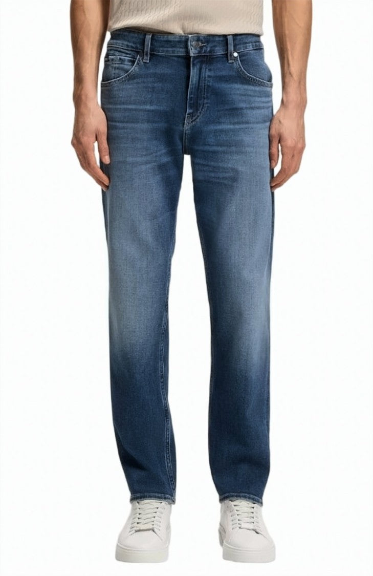 Boss Blue Maine Tapered Denim Jeans