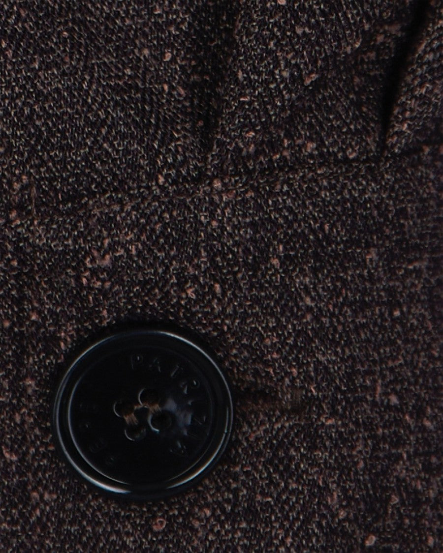 Patrizia Pepe Structured High-Collar Top With Decorative Button Detail