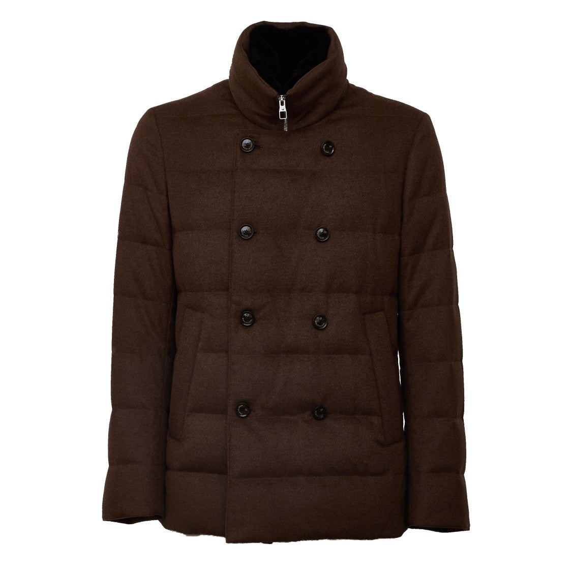 Montecore Beauer Elegant Double-Breasted Quilted Peacoat