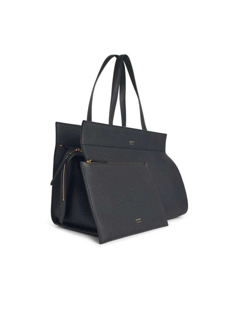 Khaite 'Crosby' Black Leather Bag