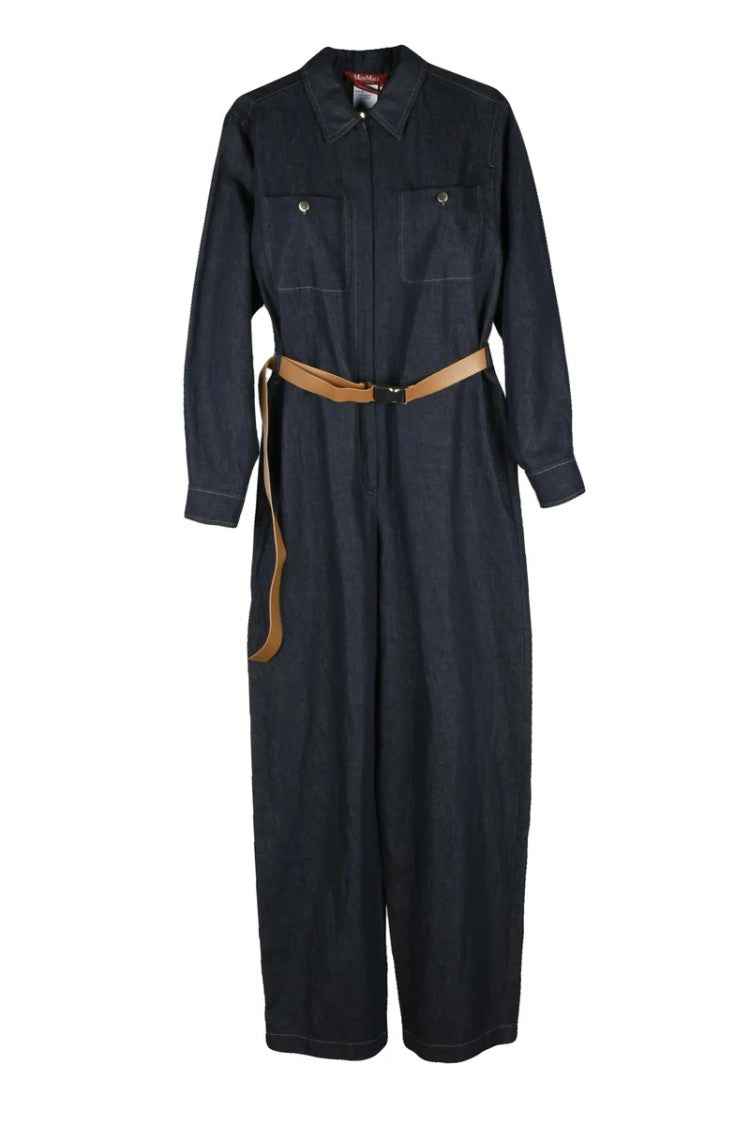 Max Mara Denim Jumpsuit - Night Blue