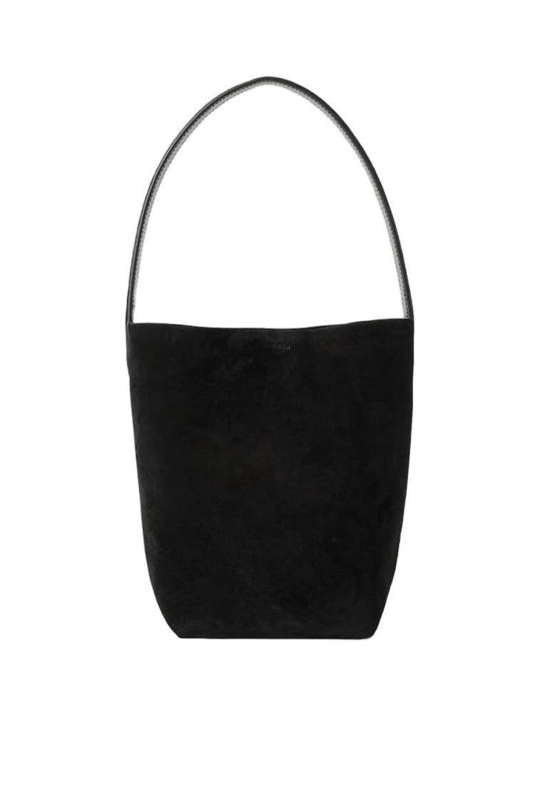 The Row Black Calf Leather Small Tote Bag