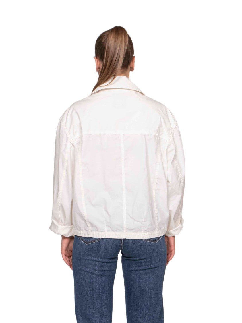 Fay White Crisp Flap Pockets Jacket