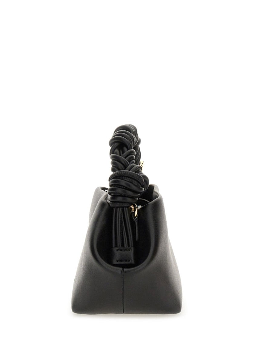 Ganni Geometric Mini Shoulder Bag With Twisted Handle Design